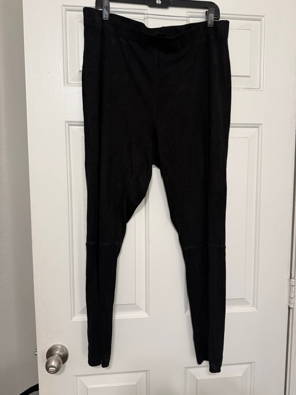Ashley Stewart Black suede leggings